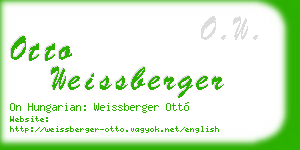 otto weissberger business card